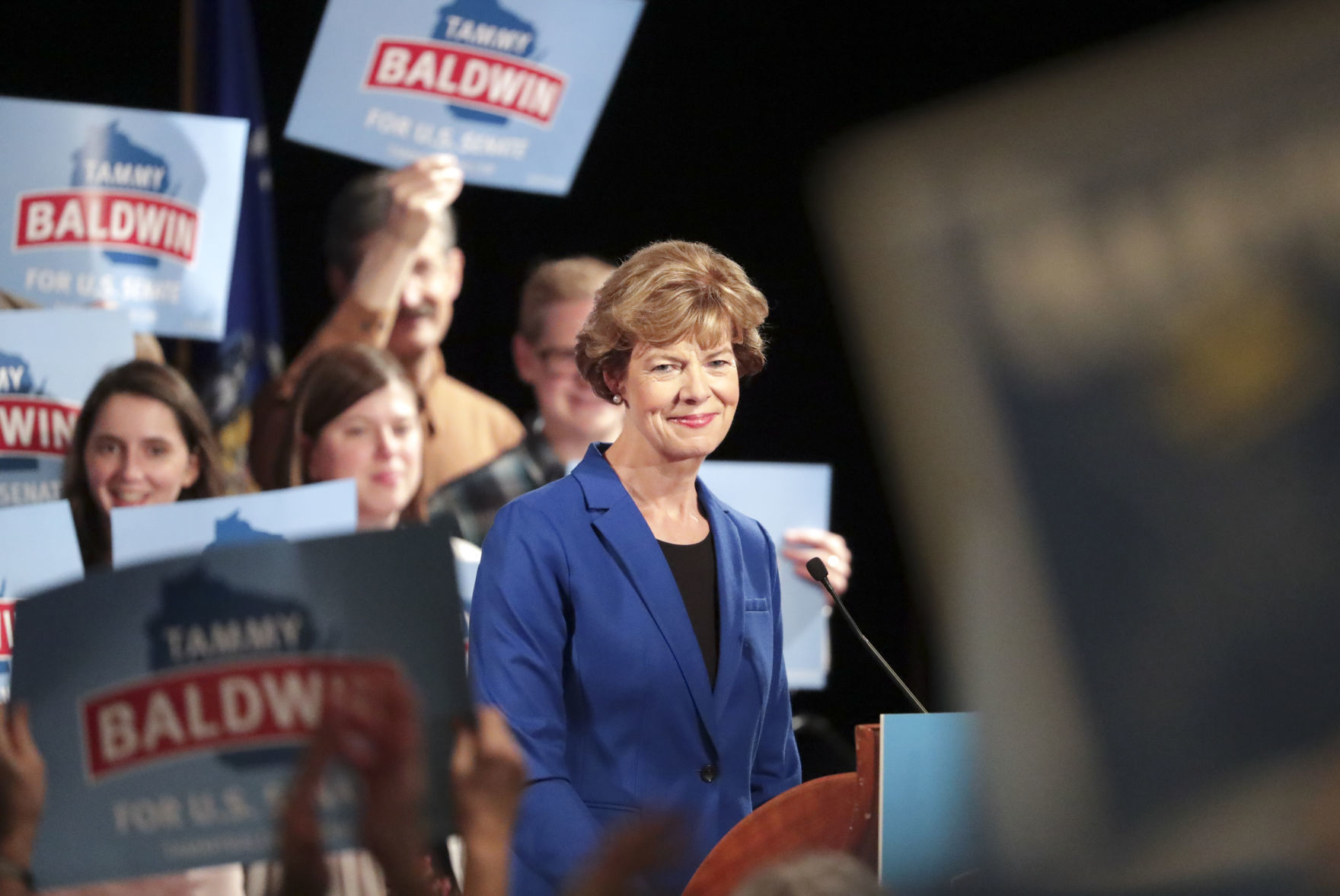 Baldwin wins re-election